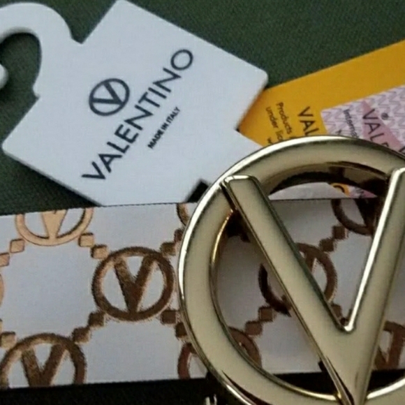 COPY - VALENTINO, BY Mario Valentino|Cream/Metalic Gold Tone|Authentic|XL|Made … - Picture 2 of 7